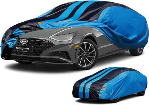 Vista 24 de Kaugung - Funda para auto impermeable de ajuste personalizado para Ford Mustang (1993-2025), cubierta exterior completa para automóviles, ligera