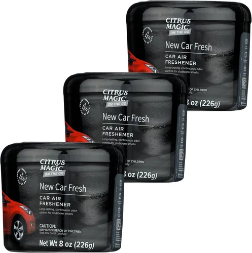 Vista 13 de Citrus Magic On The Go - Ambientador sólido absorbente de olores, Sea Breeze Linen, 8 onzas, paquete de 2