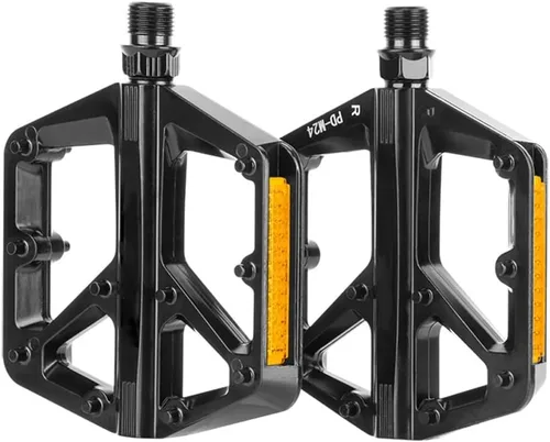 Pedales de bicicleta de montaña, aleación de aluminio antideslizante, adecuado para BMX, MTB, carretera, bicicleta de montaña, rodamientos DU con