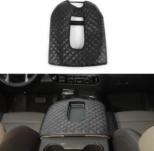 Vista 8 de Hoolcar Funda para reposabrazos de consola central, compatible con Chevrolet Silverado y GMC Sierra 2019-2023, Chevy Suburban 2020-2023, accesorios