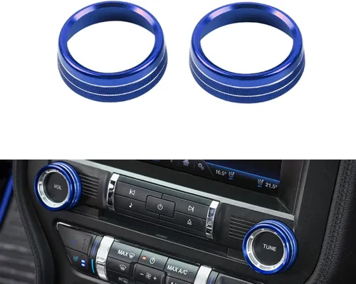 Vista 12 de x xotic tech Anillo de cubierta de botón para interruptor de luz antiniebla, compatible con Ford Mustang 2015-2023, F-150 2015-2020, accesorios Negro