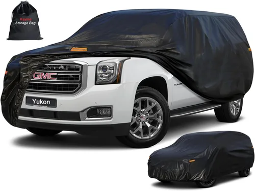 Vista 72 de Kayme Funda de auto de 7 capas para SUV, ajuste personalizado para Hyundai Santa Fe (2006-2025), impermeable, para todo tipo de clima