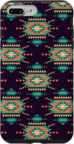 Vista 12 de Unique Western Black Turquoise Navajo Aztec Pattern Case for iPhone 17