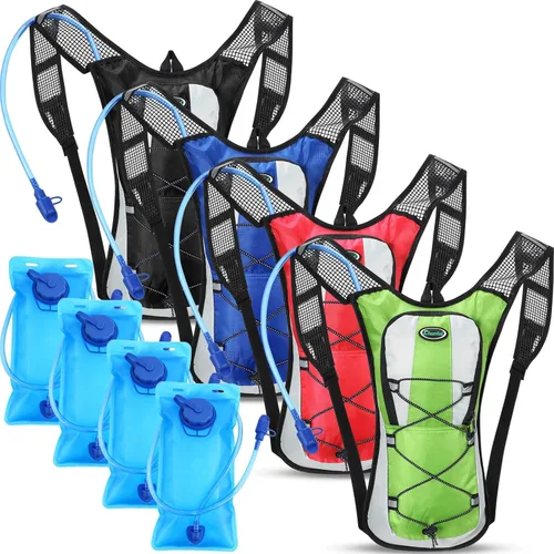 Vista 8 de Chunful Hydration Backpack with 2L Water Bladder, Lightweight Hydration Pack Outdoor Water Backpack for Men Women Running Cycling Biking Climbing
