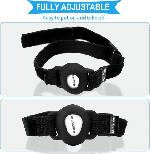 Vista 3 de Brazalete para Dexcom G7, sistema de monitor continuo de glucosa CGM, cubierta de sensor transmisor, banda flexible ajustable de 8 a 19 pulgadas