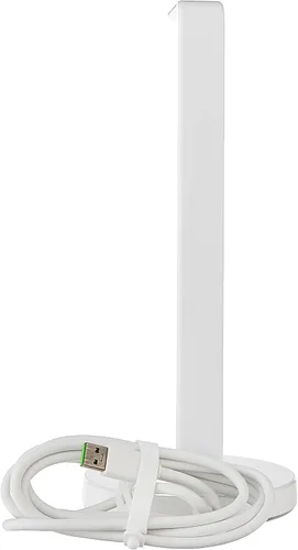 Vista 3 de Razer Base Station V2 Chroma iluminación RGB Chroma, base de goma antideslizante, diseñada para auriculares para juegos, blanco mercurio