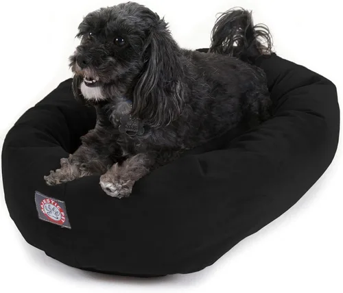 Vista 11 de Majestic Pet Cama para perros pequeños, de 24 pulgadas, mezcla de espuma viscoelástica triturada, de gamuza triturada, lavable, de 24 x 19 x 7