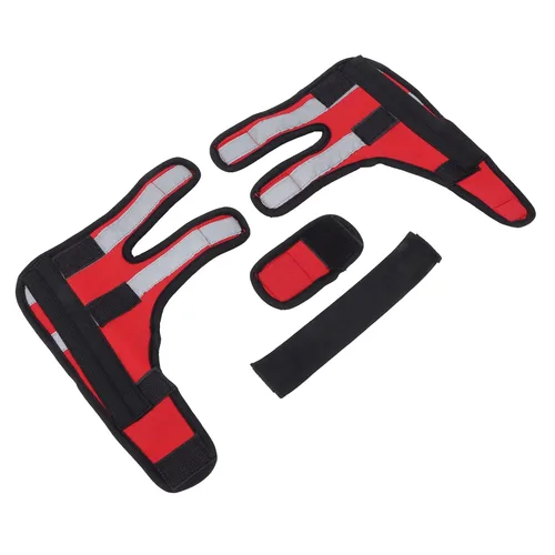 Vista 5 de GLOGLOW 1 par de soportes de pierna delantera de perro, soporte reflectante para el hombro del perro, soporte de pierna delantera, protector de codo