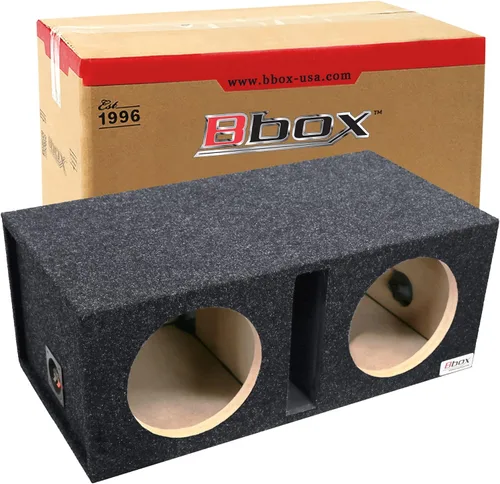 Vista 8 de Atrend BBox E10D Dual - Caja de subwoofer alfombrada sellada de 10 pulgadas, color negro