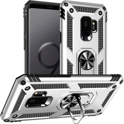 Vista 28 de Yiakeng Funda para Samsung Galaxy S8, Samsung S8, funda protectora de grado militar con anillo para Samsung Galaxy S8 (verde militar)