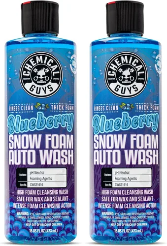 Vista 21 de Chemical Guys CWS20816 - Jabón de espuma de nieve de sandía para lavar el auto (funciona con cañones de espuma o cubos de lavado), seguro