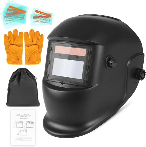 Vista 12 de Casco de Soldadura con Oscurecimiento Automático de Color Verdadero con Rango de Sombra Ajustable 4/9-13 para Máscara de Soldador TIG MIG ARC
