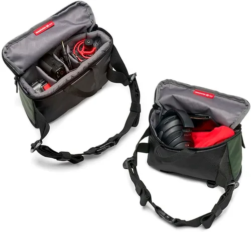 Vista 6 de Manfrotto Bolsa para cinturón de calle, bolsa de cintura, para cámara sin espejo, kit de vlogging, funda para cámara de hombro, accesorios