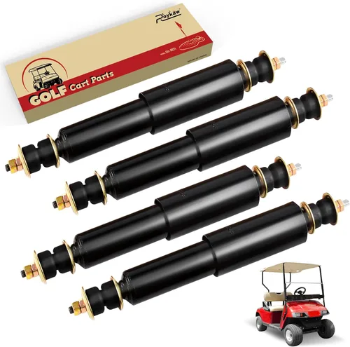 Roykaw EZGO TXT Kit de amortiguadores delanteros y traseros para carrito de golf para modelos eléctricos y de gas de 1994 en adelante, reemplaza al