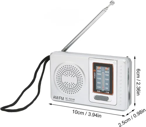 Vista 6 de LBEC AM FM Radio, Simple Design Portable AM FM Pocket Radio for Home Office for Travel