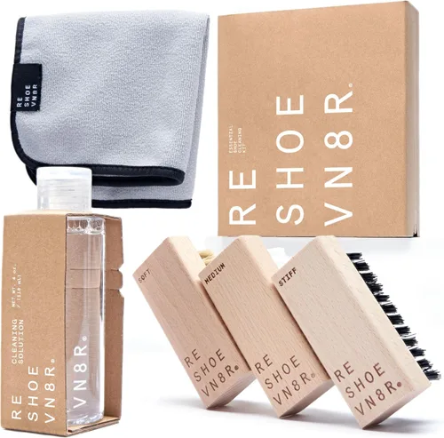 Reshoevn8r - Kit prémium de limpieza para zapatos y tenis, para gamuza, malla, cuero, nobuck y la mayoría de las telas