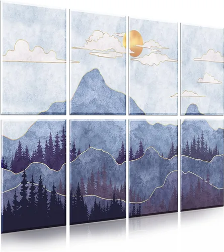 Vista 18 de Paquete de 6 paneles de pared acústicos artísticos decorativos, mejor tratamiento acústico que la espuma, paneles de pared de alta calidad