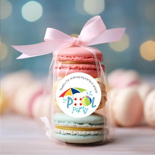 Vista 9 de Pegatinas de recuerdo temáticas de globos de cumpleaños redondas de 2 pulgadas - Juego de 40 etiquetas redondas para baby shower, cumpleaños
