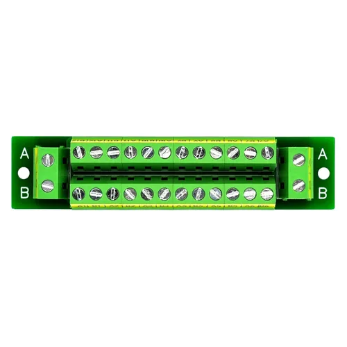 Vista 3 de OONO Módulo de distribución de bloque de terminales de posición 2x12 de 16 amperios para CA DC