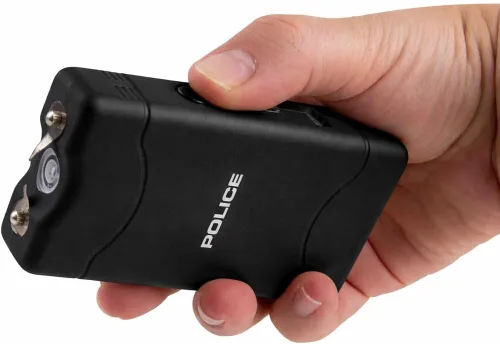 Vista 2 de POLICE Pistola paralizante para defensa personal 800 – Mini recargable de alto voltaje con linterna LED, compacta y resistente, seguridad personal