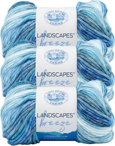 Vista 10 de Lion Brand Yarn Landscapes Breeze Hilo, Bay