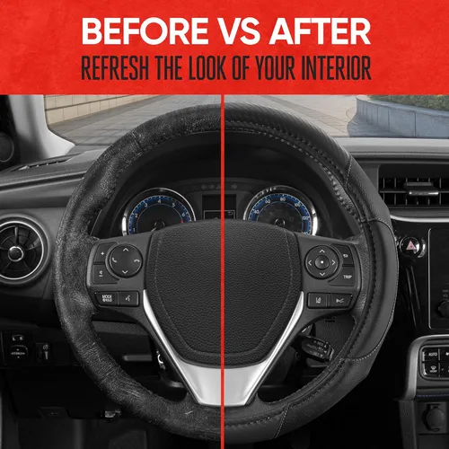 Vista 3 de Volante de cuero de la tendencia del motor