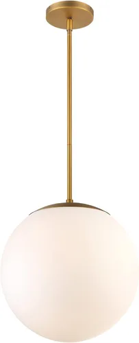 Vista 4 de WAC Lighting dweLED, Niveous 7in LED colgante 2700K en latón envejecido