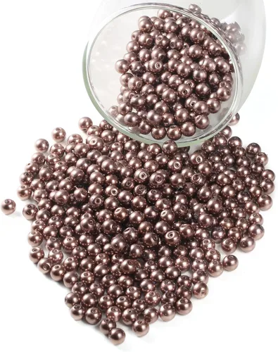 Vista 18 de YouLuo 200 piezas de perlas de cristal redondas perlas de perlas checas pequeñas satinadas brillantes perlas espaciadoras para hacer joyas, Negro