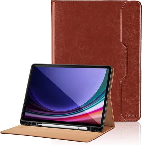 Vista 63 de Funda para Samsung Galaxy Tab A7 de 10,4 pulgadas 2020 (SM-T500/T505/T507) - Funda de piel sintética con función atril y bolsillo, función de Azul