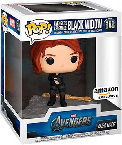 Vista 3 de Funko Pop! Deluxe Marvel: Avengers Assemble Series - Black Widow, exclusivo de Yaxa, figura 5 de 6