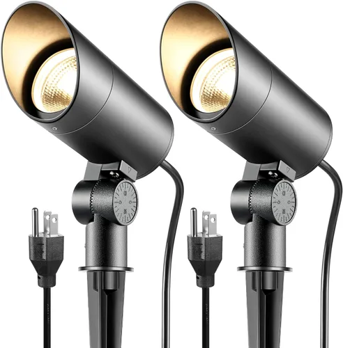 Junview Foco LED de 30 W para exteriores, 120 V, impermeable, 3000 lúmenes, luces ultra brillantes, iluminación de paisaje blanco cálido al aire