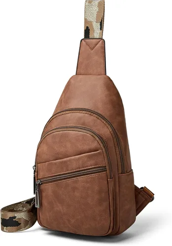 Vista 8 de Bandolera cruzada para mujer, riñoneras para mujer, bolsa de pecho para el trabajo y compras