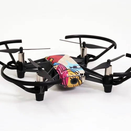 Vista 3 de MightySkins Skin compatible con DJI Ryze Tello Drone – Rasgado Funda protectora de vinilo duradera y única Fácil de aplicar, quitar y cambiar