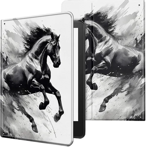 Vista 109 de Funda para tablet Kindle Fire 7 2019/2017 lanzamiento 9ª/7ª generación 7 pulgadas, ligera, protectora de piel sintética, cubierta inteligente