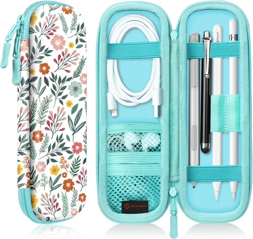Vista 20 de Fintie Funda Porta Lápiz para Apple Pencil Pro, Apple Pencil (USB-C / 1ª / 2ª Generación), Funda de Bolsillo de Cuero PU Compatible con Lápiz, Cable