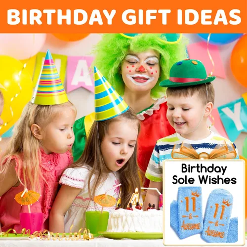 Vista 3 de HAPPYPOP Birthday Gift Ideas - Birthday Socks for 5-12 Year Old Kids Boys Girls