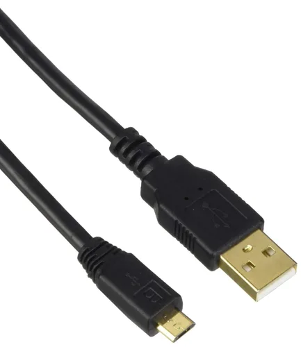 Vista 4 de Monoprice Cable USB 2.0 A macho a micro macho de 5 pines 28/24 AWG con núcleo de ferrita (chapado en oro) (105456) negro