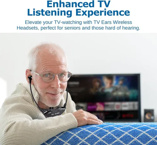 Vista 6 de TV Ears 5.0 Sistema de audífonos digitales. Negro