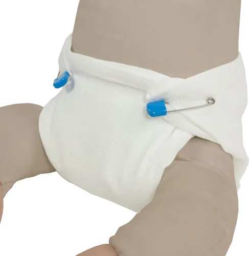 Vista 4 de OsoCozy Pañales de tela plana blanqueados con diseño de seye, 27.2 x 26.8 in, pañales de tela plana de una capa hechos de algodón suave y duradero