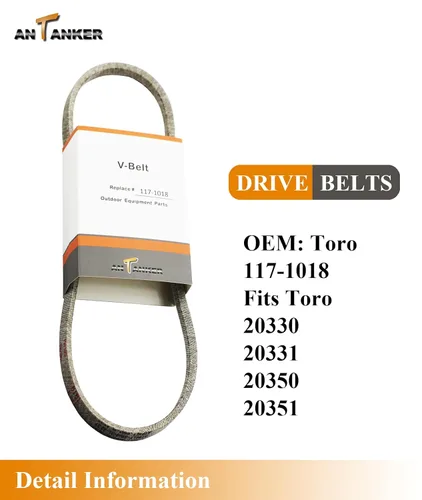 Vista 4 de 117-1018 Reemplazo de correa de transmisión para Toro Recycler V-Belt 20330 20331 20350 20351, 32.37" Kevlar Belt