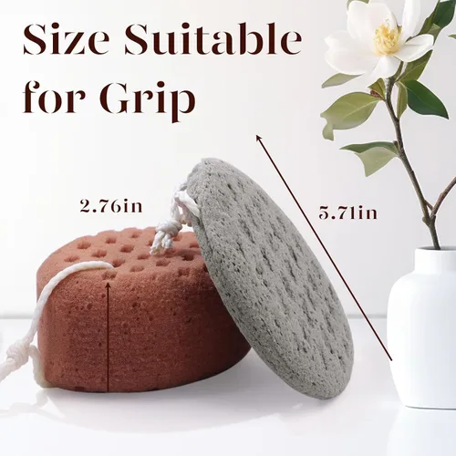 Vista 6 de BAIMEI IcyMe Esponja de baño, esponja de luffa para el cuerpo, esponja de limpieza en forma de pompón para la ducha, esponja de uso en la ducha