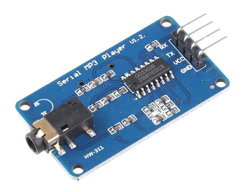 Vista 3 de Módulo reproductor de MP3 para Arduino, ESP32, ESP8266, Raspberry Pi, 2 piezas