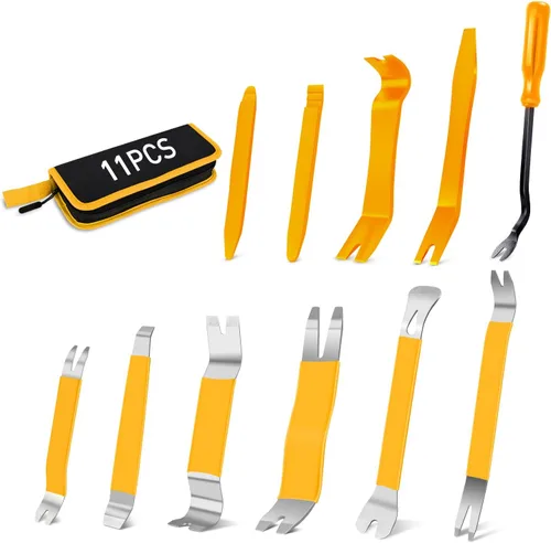Vista 20 de GOOACC Kit de 5 piezas de herramientas de extracción de molduras de nylon para automóviles, kit de herramientas de extracción sin rayar para panel