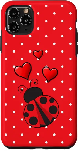 Vista 13 de Ladybug - Carcasa para iPhone 17, diseño de lunares rojos y blancos