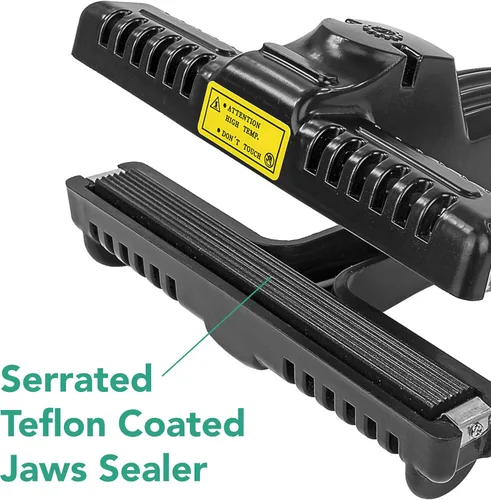 Vista 3 de Sellador térmico portátil de mano de 6 "(modelo KF-150CST) para bolsas de Mylar para almacenamiento de alimentos a largo plazo