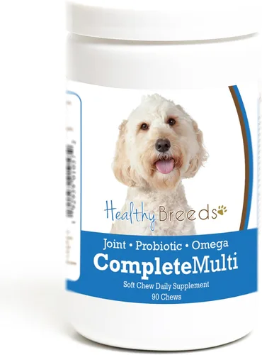 Vista 21 de Healthy Breeds Cavalier King Charles Spaniel - Multivitamínico todo en uno, completo con probióticos, glucosamina, condroitina y omegas, 60