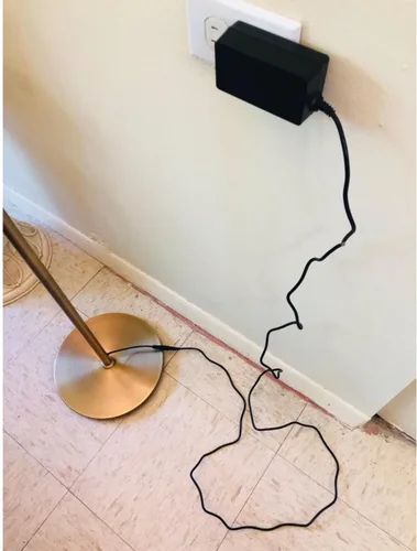 Vista 4 de T POWER Cargador de 24 V compatible con Brightech Sky LED Torchiere Lámpara de pie súper brillante 211136S-BK Lámpara de escritorio Sky Elite