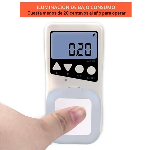 Vista 4 de Uigos - Lámpara de noche LED con sensor inteligente de atardecer a amanecer, luz blanca natural, 0.5 W, enchufe, paquete de 6