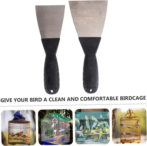 Vista 2 de YARNOW Palas de limpieza de jaula para pájaros, palas recogedoras de excrementos, pala de heces de gato, herramientas de gardenin, suministros