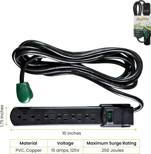 Vista 2 de GoGreen Power GG-16106MS 6 - Protector de sobrecarga con cable de 6 pies